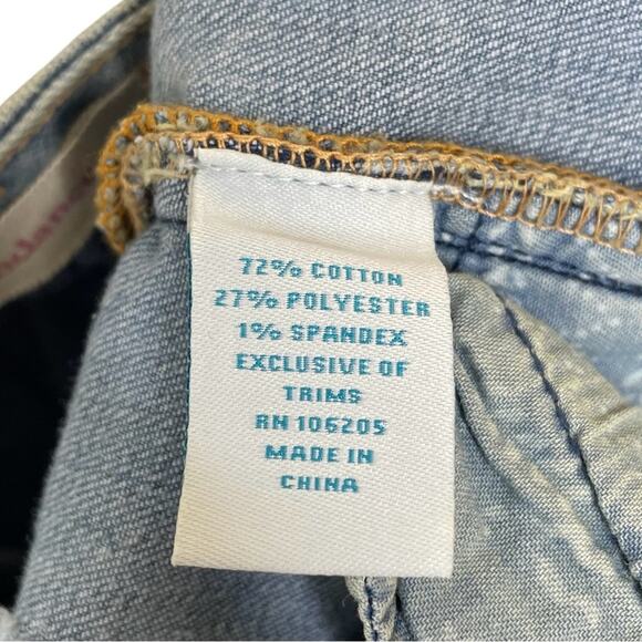 Sundance Magnolia Fit Floral Skinny Jeans Embroidered Blue Denim Mid Rise 30 - Picture 11 of 12